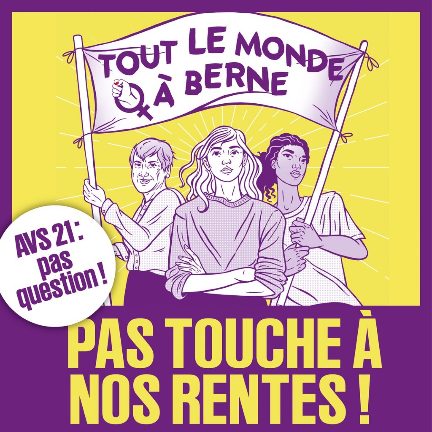 Manifestation : pas touche aux rentes des femmes !