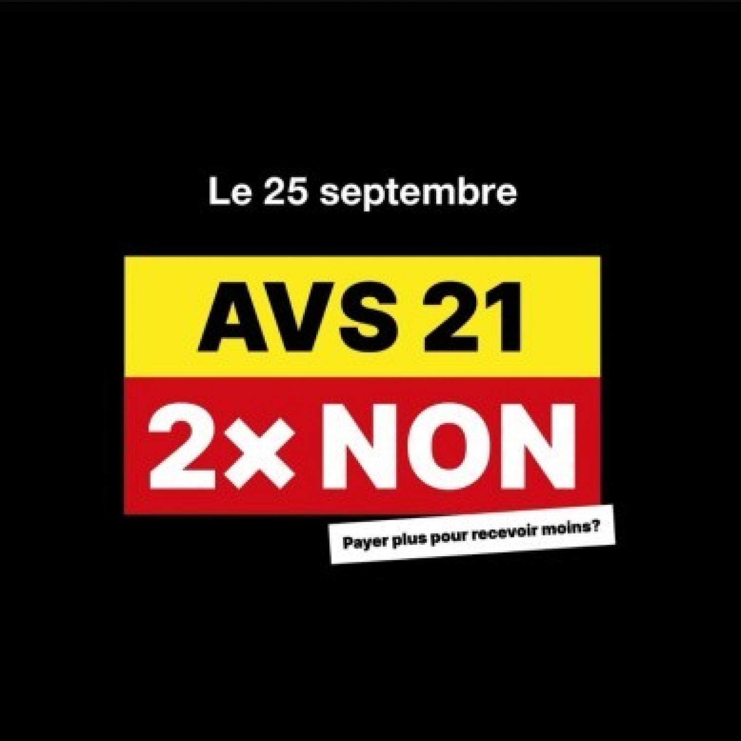 Campagne AVS 21 - Actions organisées par le Comité